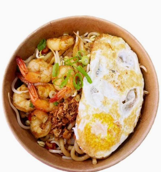 Wok aux crevettes
